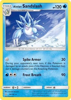 Carta Sandslash de Alola