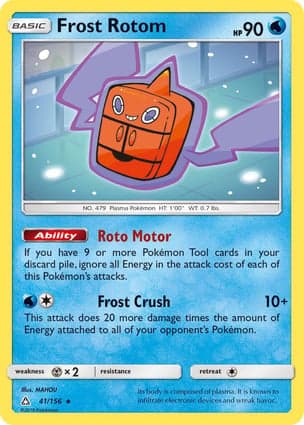 Carta Rotom Congelante