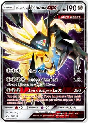 Carta Necrozma Juba Crepúsculo-GXDusk Mane Necrozma-GX