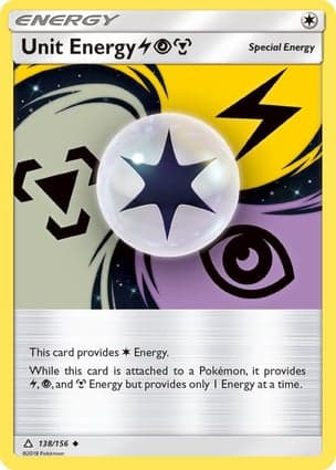 Carta Energia Unitária {L}{P}{M}Unit Energy LightningPsychicMetal