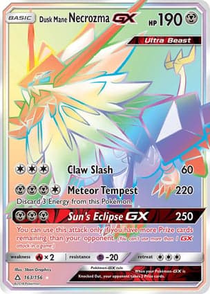 Carta Necrozma Juba Crepúsculo-GXDusk Mane Necrozma-GX