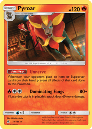 Carta Pyroar