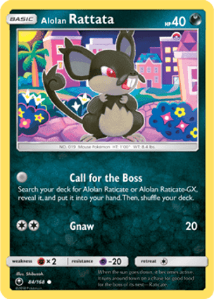 Carta Rattata de Alola
