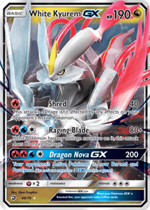 Carta Kyurem Branco-GXWhite Kyurem-GX