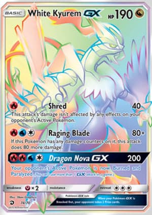 Carta Kyurem Branco-GXWhite Kyurem-GX