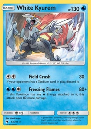 Carta Kyurem Branco