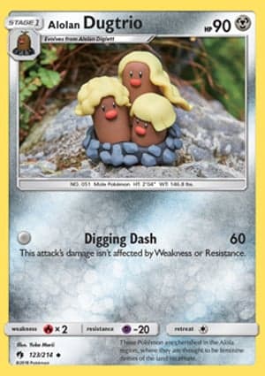 Carta Dugtrio de Alola