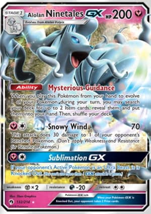 Carta Ninetales de Alola-GXAlolan Ninetales-GX