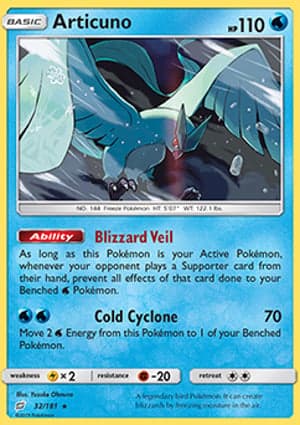 Carta Articuno