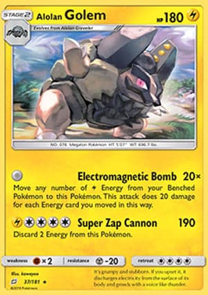 Carta Golem de Alola