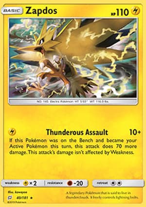 Carta Zapdos