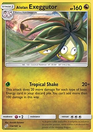 Carta Exeggutor de Alola