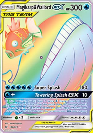 Carta Magikarp e Wailord-GX Magikarp & Wailord-GX