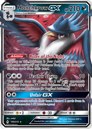 Carta Honchkrow-GX