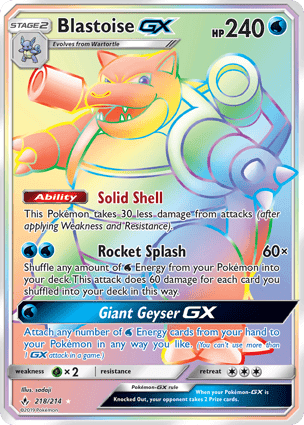 Carta Blastoise-GX
