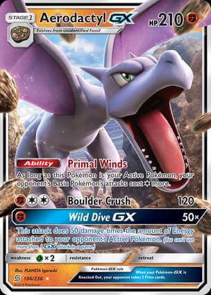 Carta Aerodactyl-GX