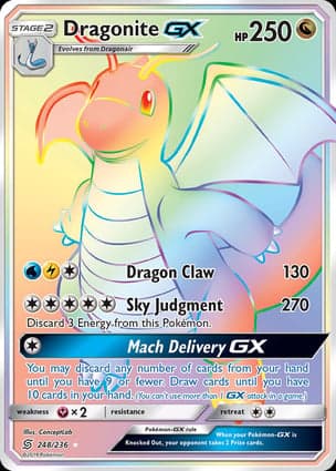 Carta Dragonite-GX