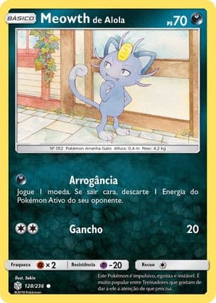 Carta Meowth de Alola