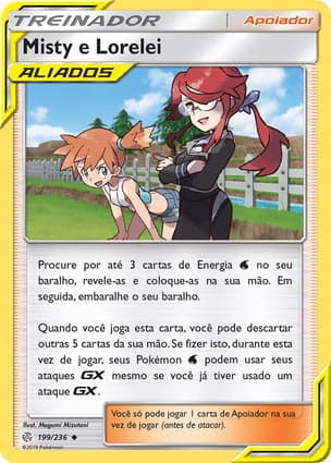 Carta Misty e Lorelei