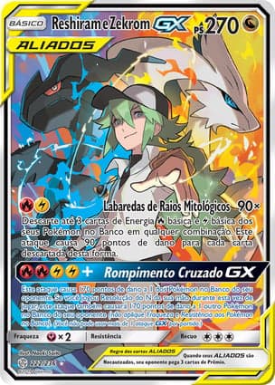 Carta Reshiram e Zekrom-GXReshiram & Zekrom-GX