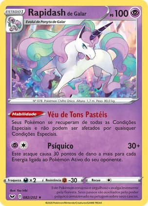 Carta Rapidash de Galar