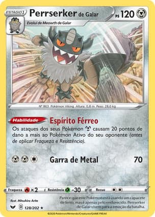 Carta Perrserker de Galar