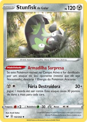Carta Stunfisk de Galar