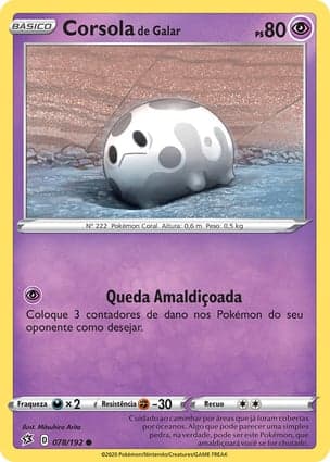 Carta Corsola de Galar