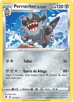 Carta Perrserker de Galar