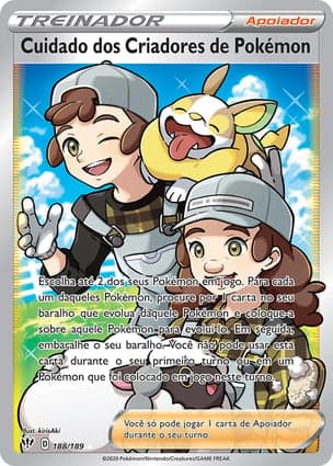 Carta Cuidado dos Criadores de Pokémon