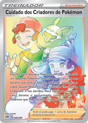 Carta Cuidado dos Criadores de Pokémon
