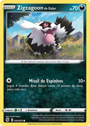 Carta Zigzagoon de Galar