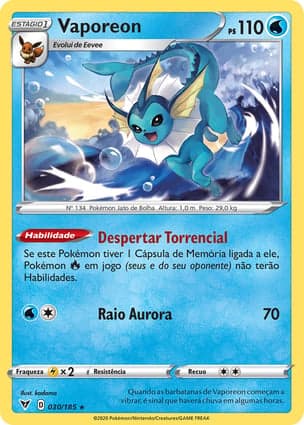 Carta Vaporeon