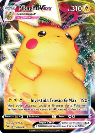 Carta Pikachu VMAX