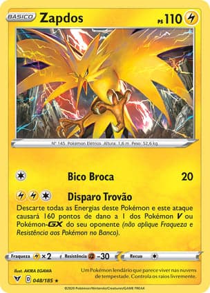 Carta Zapdos