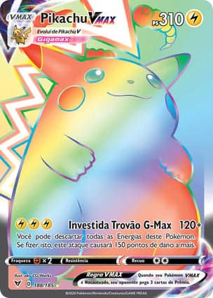 Carta Pikachu VMAX