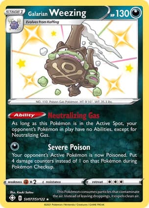 Carta Weezing de Galar