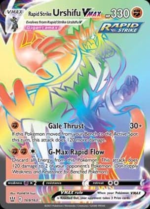 Carta Rapid Strike Urshifu VMAX