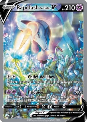 Carta Rapidash de Galar VGalarian Rapidash V