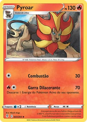 Carta Pyroar