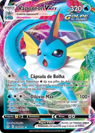 Carta Vaporeon VMAX