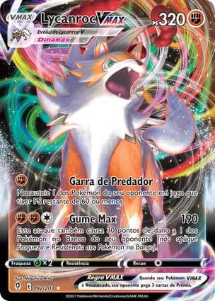 Carta Lycanroc VMAX
