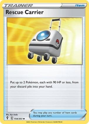 Carta Carrinho de Resgate