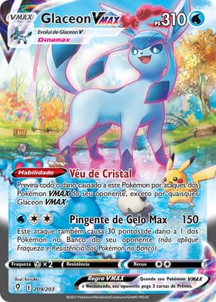 Carta Glaceon VMAX