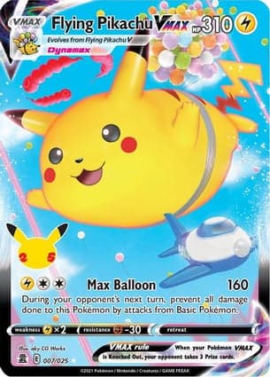 Carta Flying Pikachu VMAX