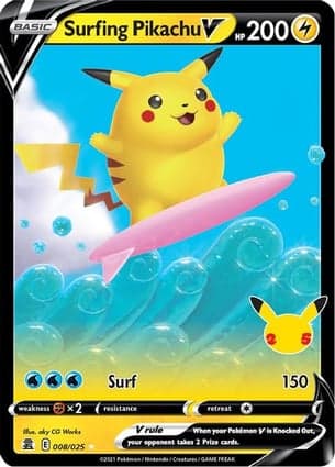 Carta Surfing Pikachu V