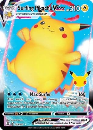 Carta Surfing Pikachu VMAX