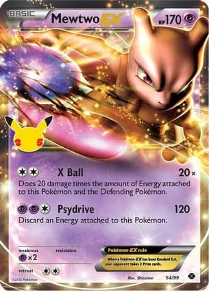 Carta Mewtwo EX