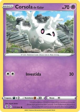 Carta Corsola de Galar