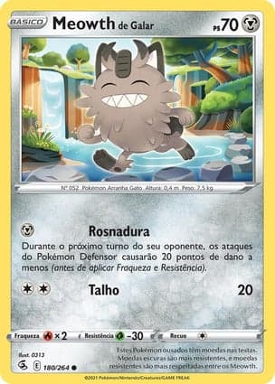 Carta Meowth de Galar